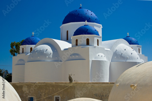 Orthodox Church in Perissa. photo