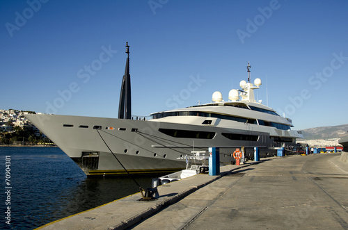 luxury yacht at marina,Greece