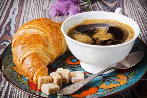  croissant  and  coffee