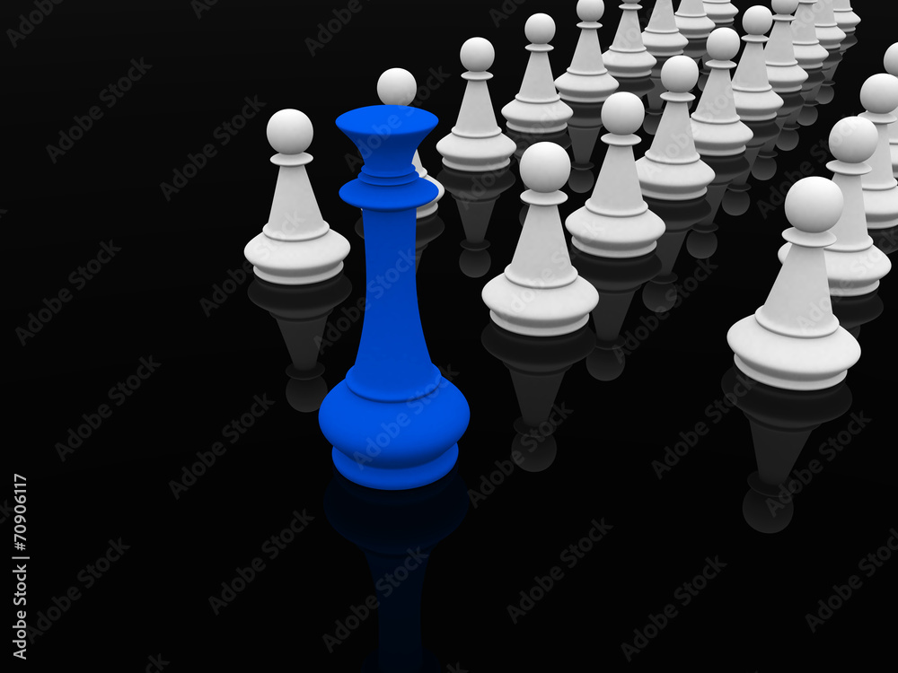 Leadership - 3d render. Leadership - 3d render.