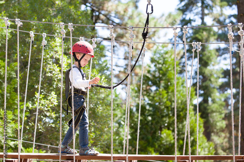 kid at adventure park