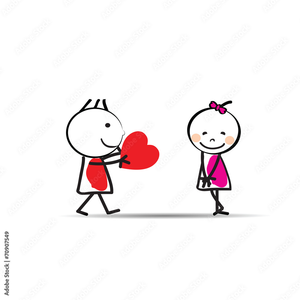 Cute card on valentine's day Cute card on valentine's day