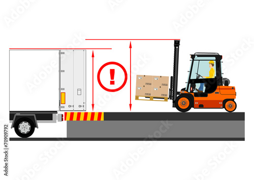 Dangers of working with a forklift truck.