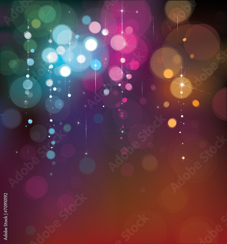 Vector colorful lights background.