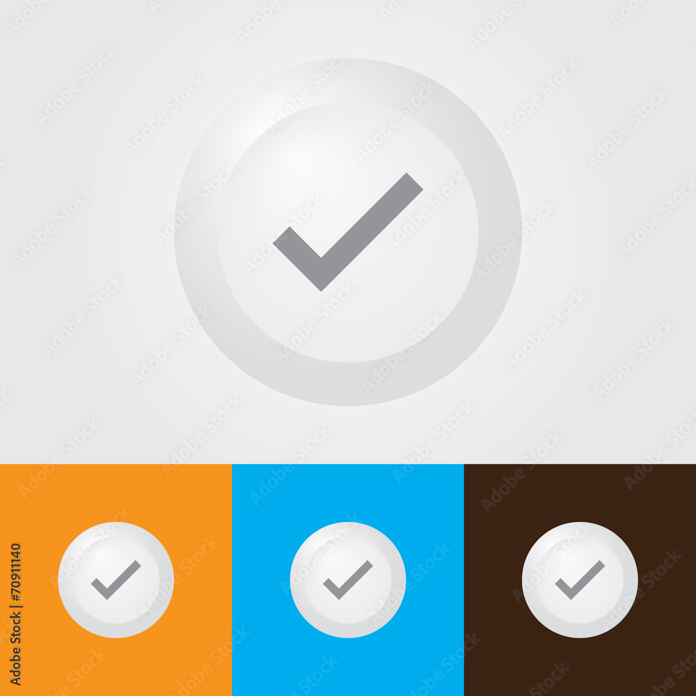 True mark button , Check icon True mark button , Check icon