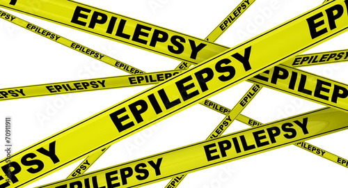 Эпилепсия (epilepsy). Желтая оградительная лента