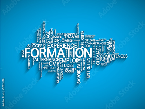 Nuage de Tags "FORMATION" (cv études emploi réussite diplômes)