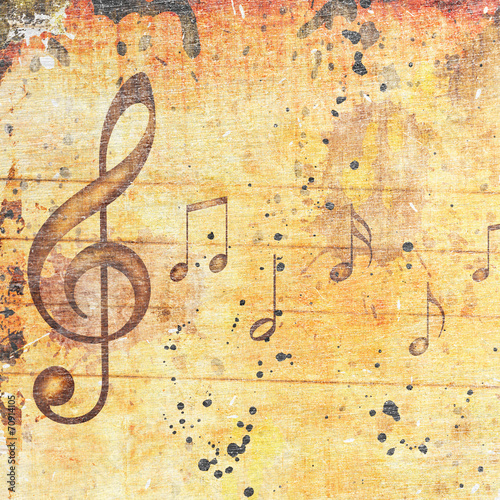 musical grunge background