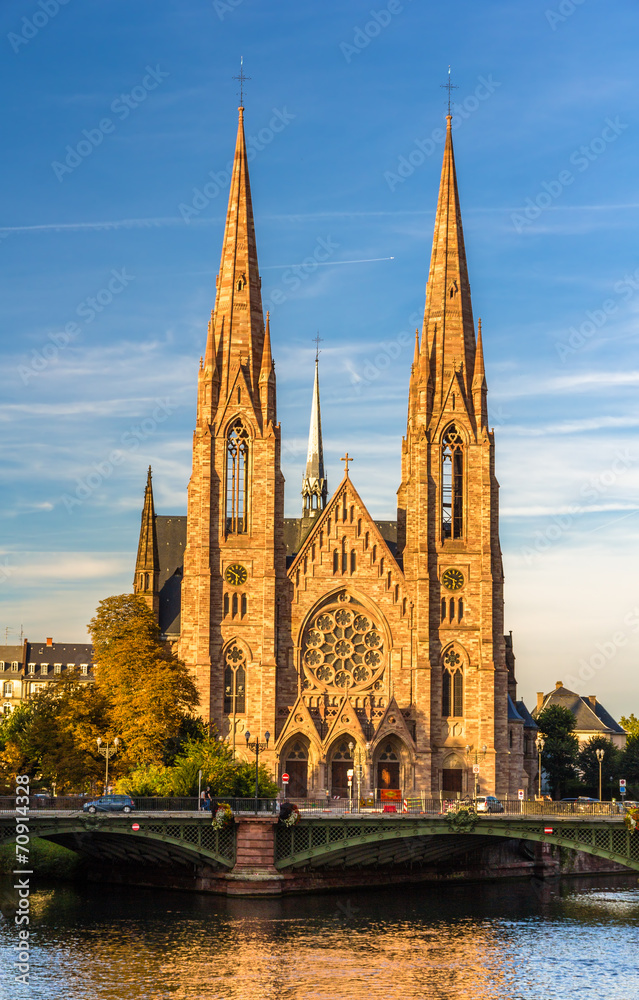 St Paul's church in Strasbourg - Alsace, France
