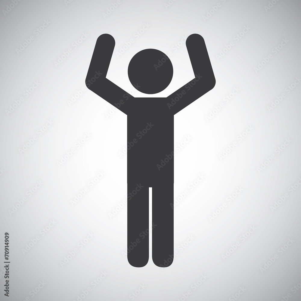 Obraz premium human silhouette design