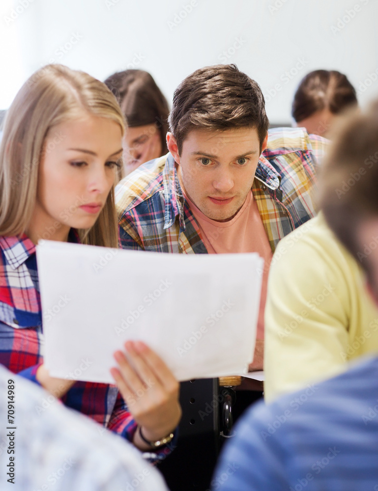 group of students in classroom group of students in classroom