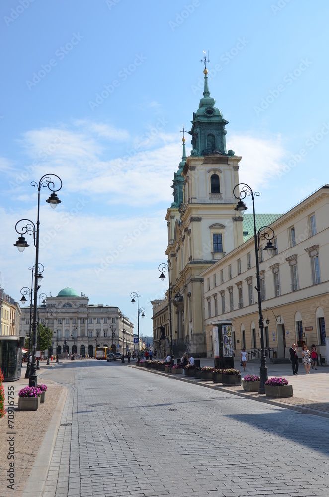 Obraz premium église de la Sainte-Croix Varsovie Pologne