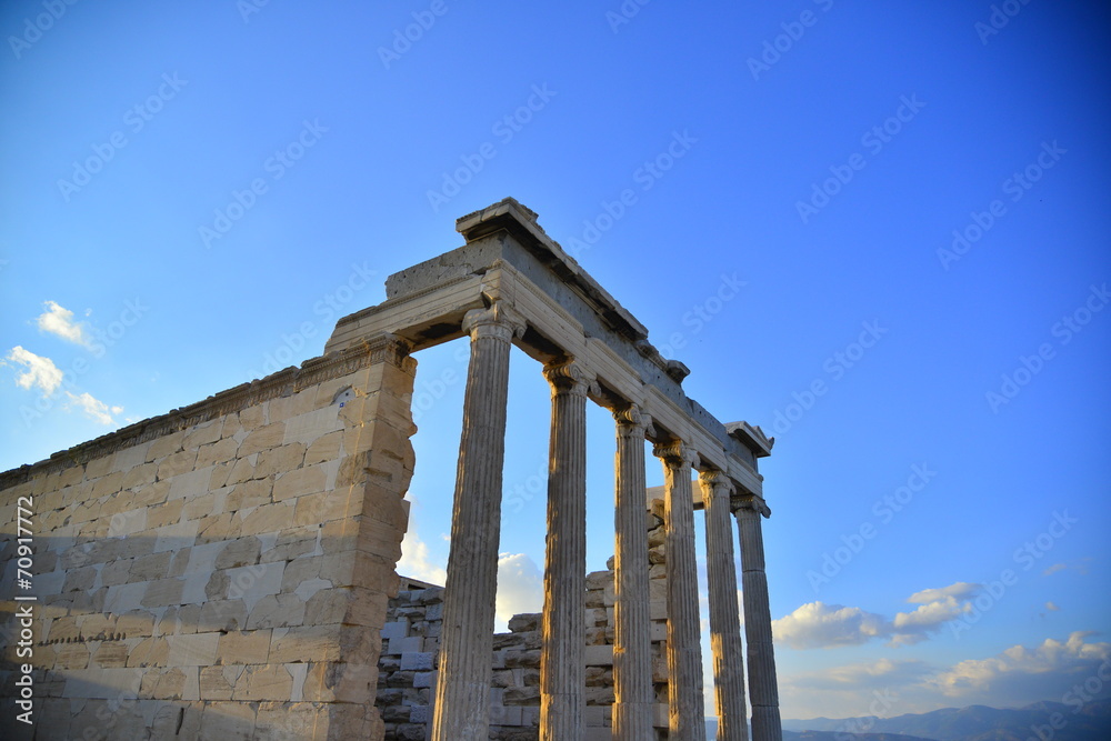 Visiting Acropolis Hill  in Athens Greece