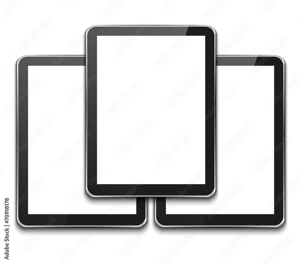 vector modern computer tablet on white vector modern computer tablet on white