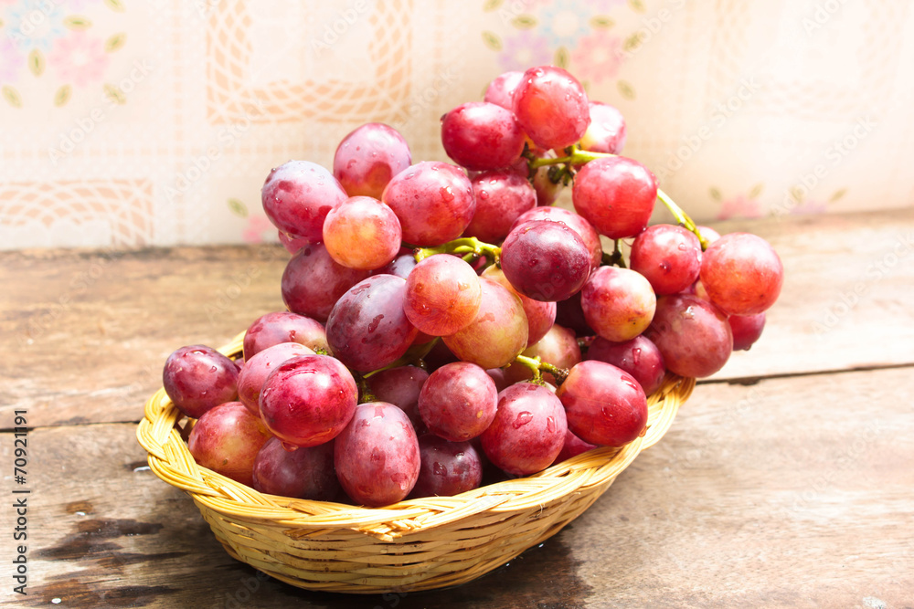 grapes in basket. grapes in basket.