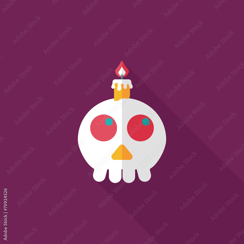 skeleton flat icon with long shadow,eps10 skeleton flat icon with long shadow,eps10