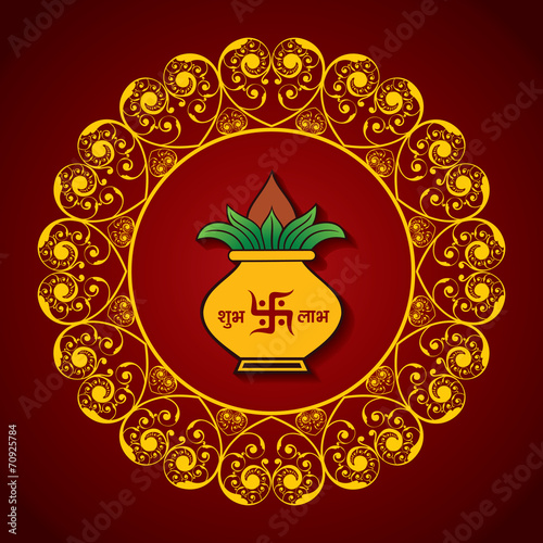 Creative Diwali greeting vector illustration