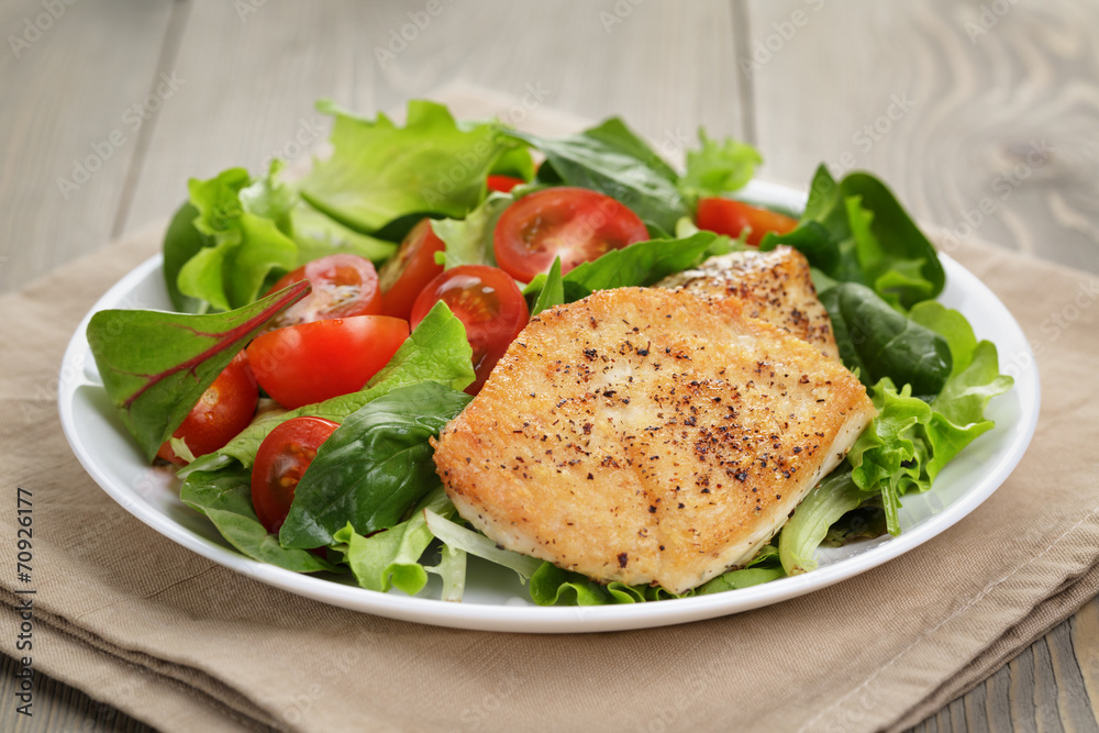 roasted chicken with mix salad roasted chicken with mix salad