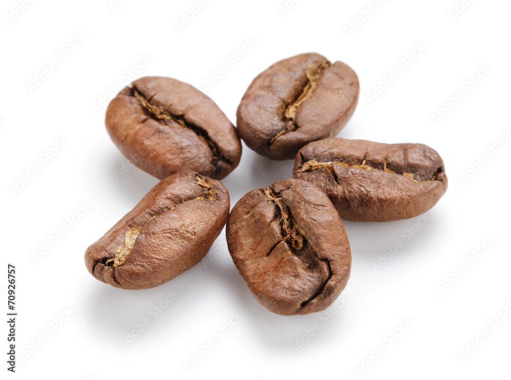 Obraz premium huge coffee beans closeup