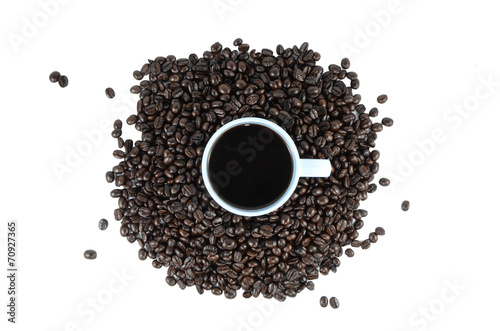 Coffee beans and Coffee drink