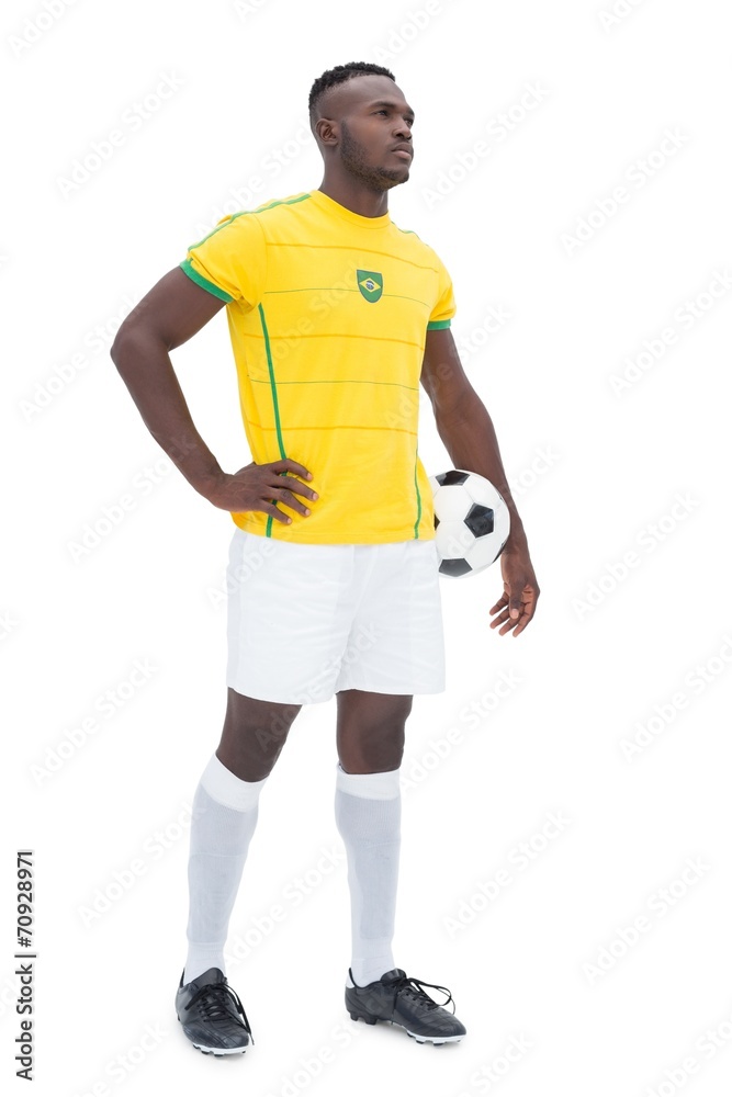 Full length of Brazilian football player Full length of Brazilian football player