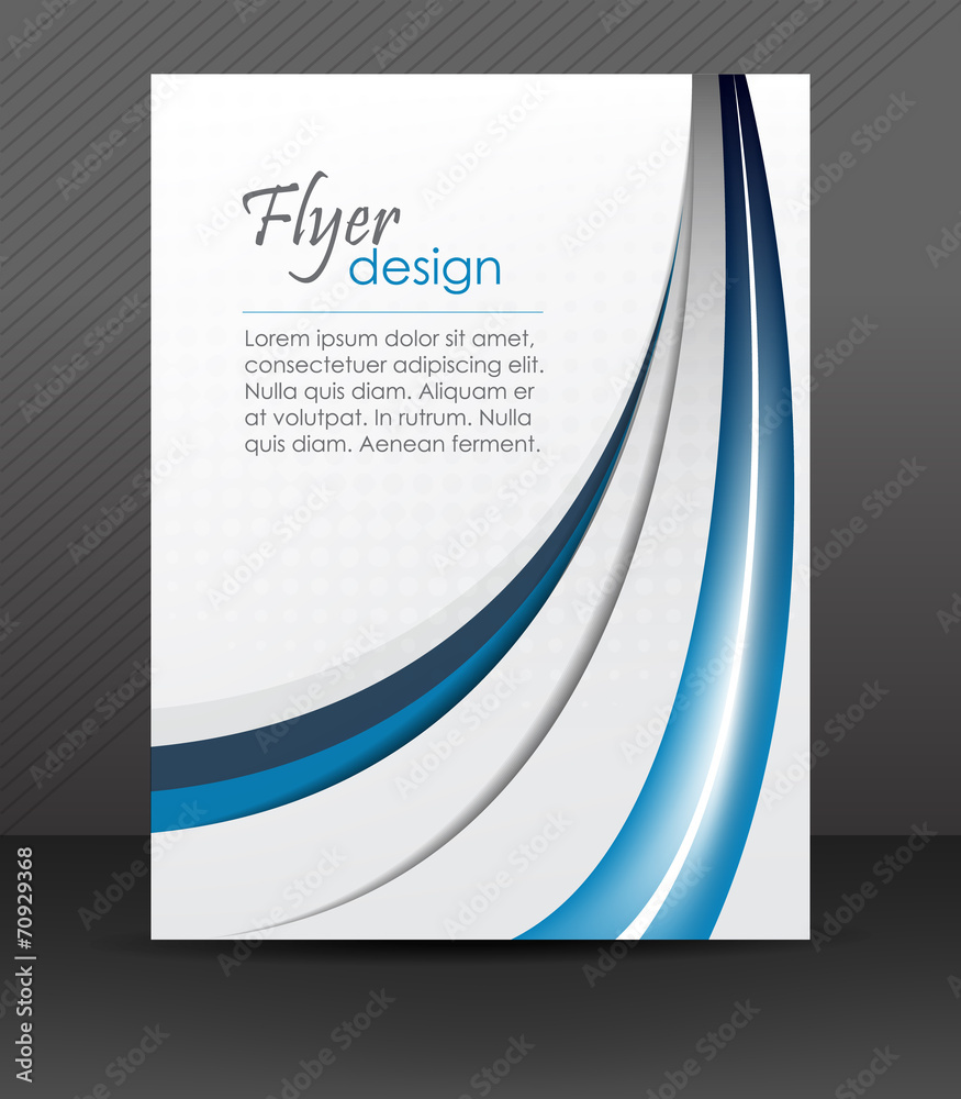 Fototapeta premium Abstract flyer or cover design with halftone effect