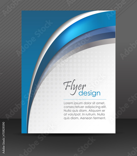 Abstract flyer or cover design with halftone effect