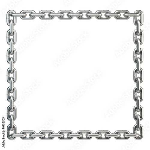 Metal chain frame