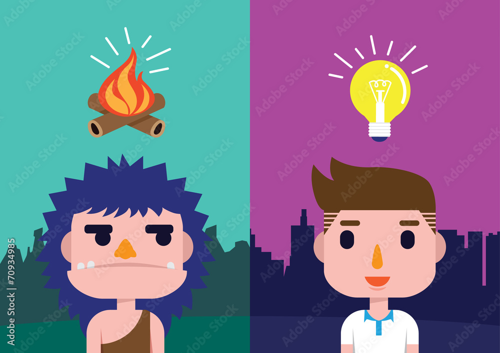 Idea symbol in different generations Idea symbol in different generations