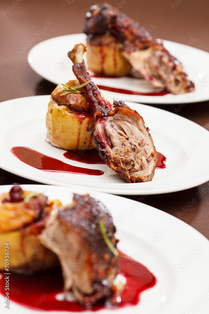 Christmas roast goose Christmas roast goose