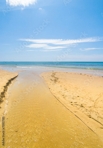 Fototapeta Naklejka Na Ścianę i Meble -  On a Beach In Sunny Paradise