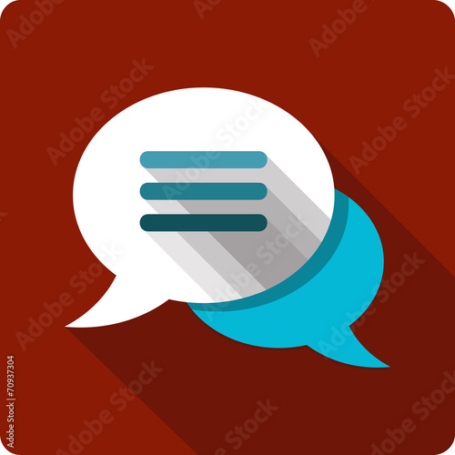 Vector Message Bubbles Flat Icon