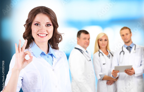 Medical workers in hospital