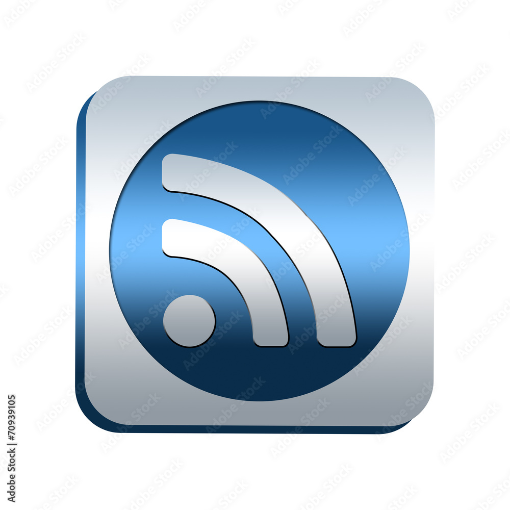 bouton chromé : wifi bouton chromé : wifi