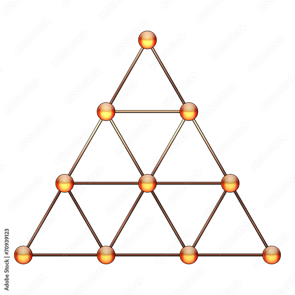 Tetraktys, Unit of Four - Pythagorean Symbol Tetraktys, Unit of Four - Pythagorean Symbol