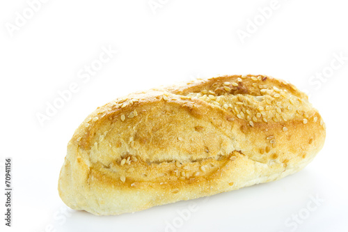 bread on a white background