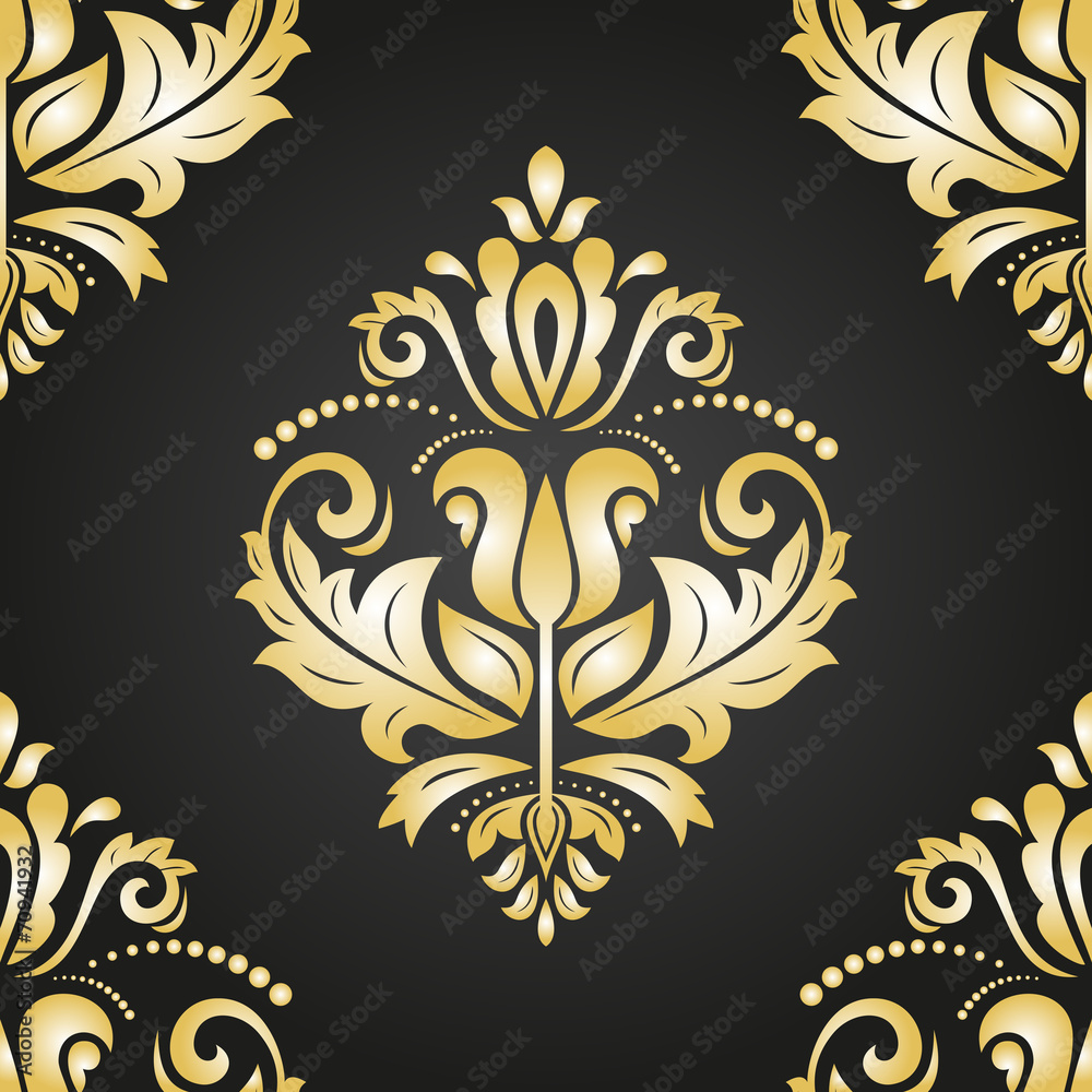 Orient Seamless Vector Pattern. Abstract Background