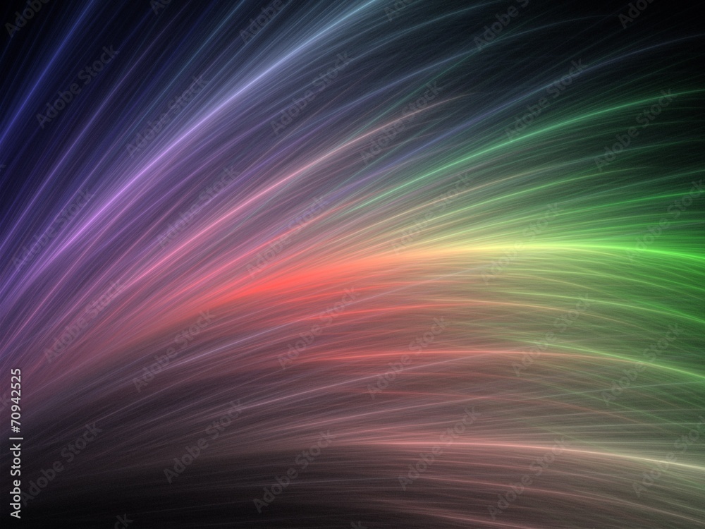 Abstract rainbow design made of fractal textures on the black Abstract rainbow design made of fractal textures on the black