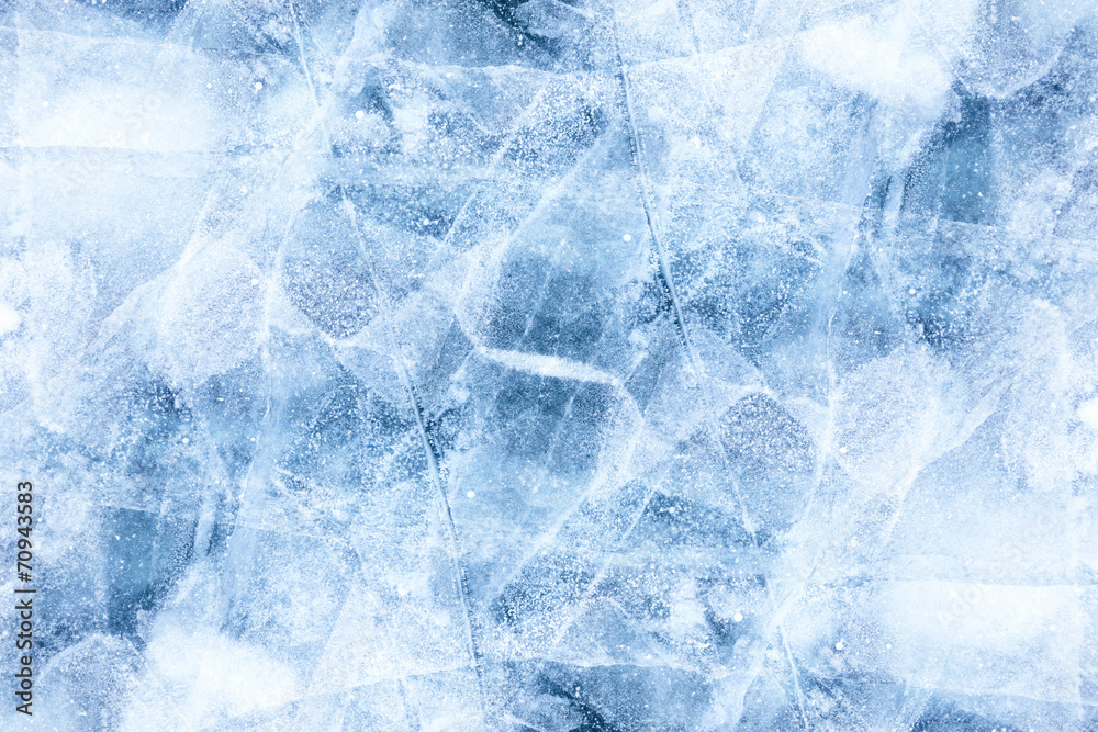 Baikal ice texture - obrazy, fototapety, plakaty 