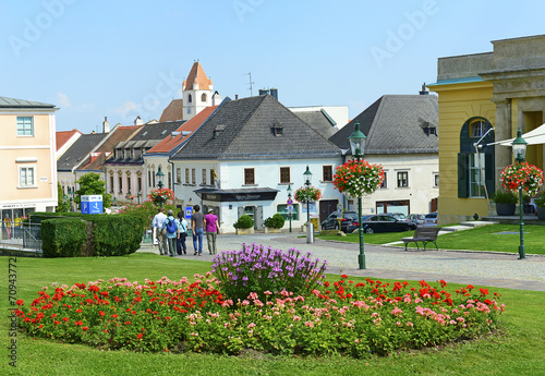 Streets of the historic city center of Eisenstadt, Austria photo