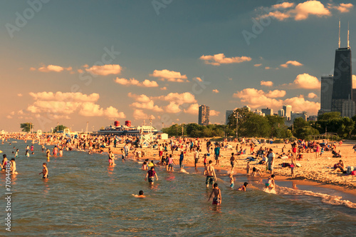 North Avenue beach Chicago photo