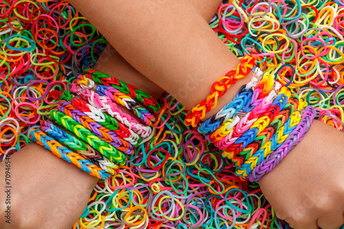 Loom bracelets photo