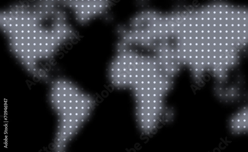 Credit card design. World map.