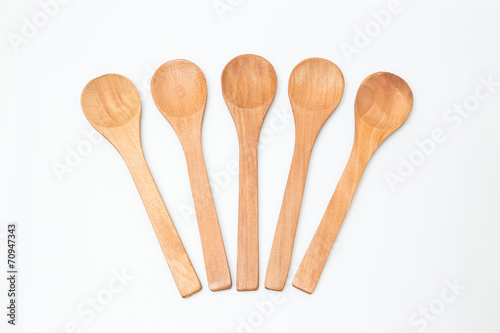Group of wooden spoon