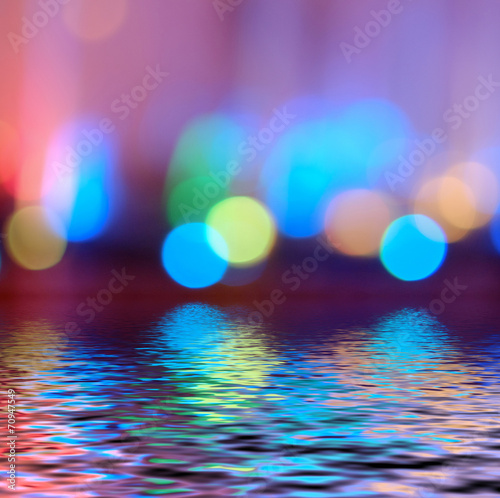 Colorful bokeh defocused lights wallpaper