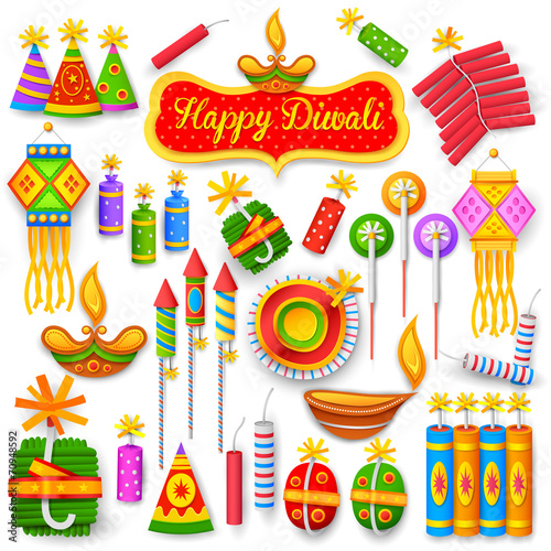 Colorful firecracker for Diwali holiday fun