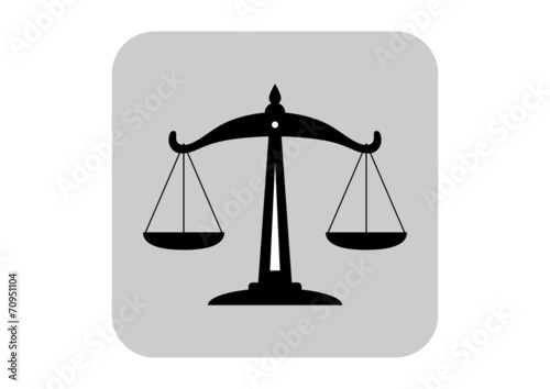 Scale icon on white background