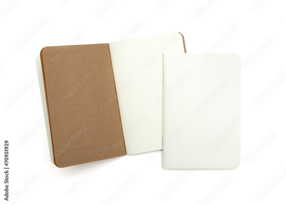 blank note books - soft pages texture - isolated on white blank note books - soft pages texture - isolated on white