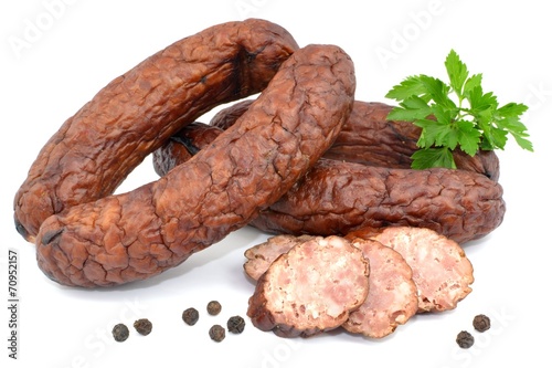 slightly dried sausage