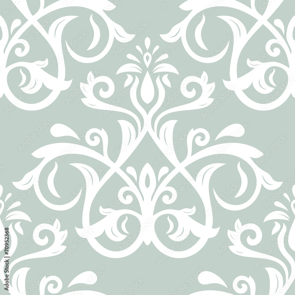 Floral Seamless Vector Pattern. Orient Abstract Background